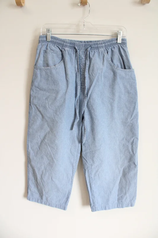 Jenny Buchanan Denim Capri Pants | S Trendy Tapered Pants