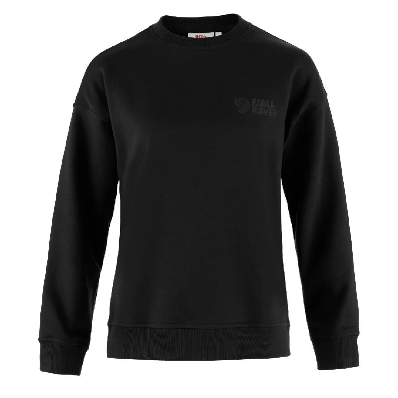Fjallraven Womens Classic Sweater Black Oversized Loose Flowy