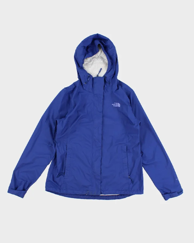 The North Face Blue Hooded Jacket - M Tiered Jacket Buttoned Jacket Zippered Jacket The North Face Blue Hooded Jacket - M Tiered Jacket Buttoned Jacket Zippered Jacket