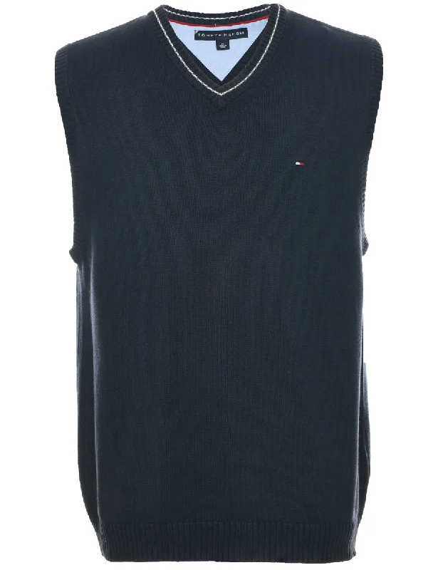Tommy Hilfiger Sweater Vest - M Chenille Brocade Lace