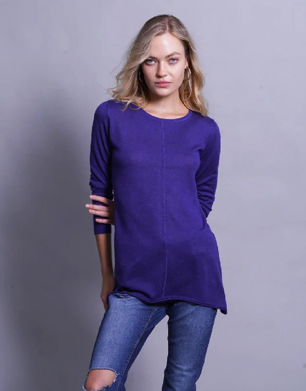 Ultrafine Long Sweater in Klein Zippered Buttoned Snapped