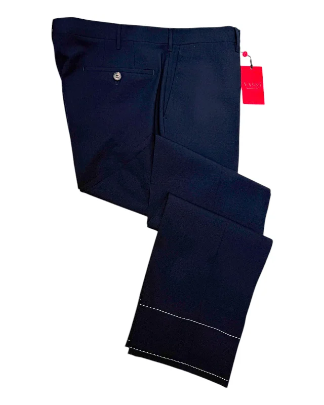 All-Year-Round Sartorial Dress Pants - Navy Chic Checkered Pants
