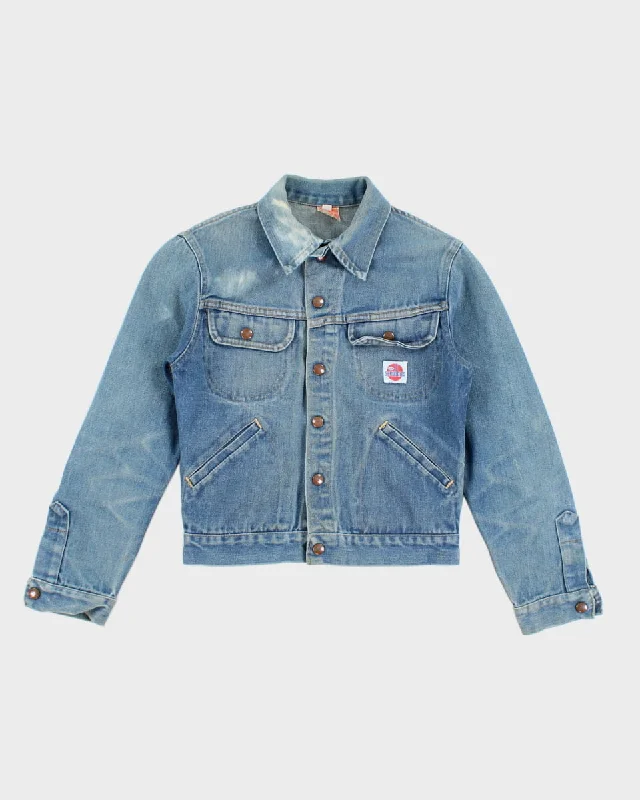 Vintage 70s GWG Denim Jacket - S Zippered Jacket Buttoned Jacket Snapped Jacket
