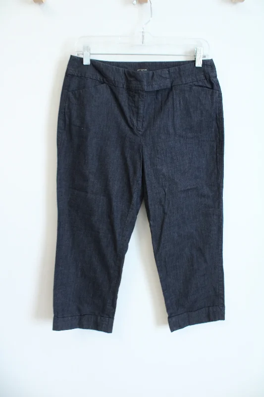 Ann Taylor Signature Chambray Capri Pant | 6 Classic Bootcut Trousers