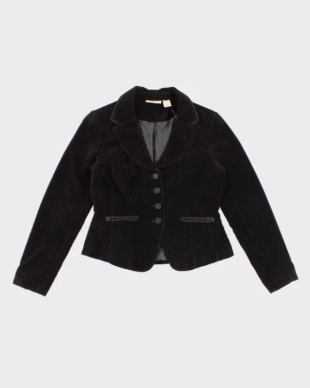 2000's Women's Donna Karan Black Velvet Tailored Jacket - S Jersey Jacket Tulle Jacket Batik Jacket 2000's Women's Donna Karan Black Velvet Tailored Jacket - S Jersey Jacket Tulle Jacket Batik Jacket