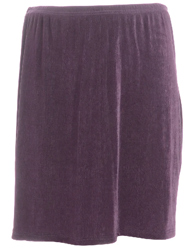 Reworked Lyndsey Remade Lycra Mini Skirt leather skirt durable