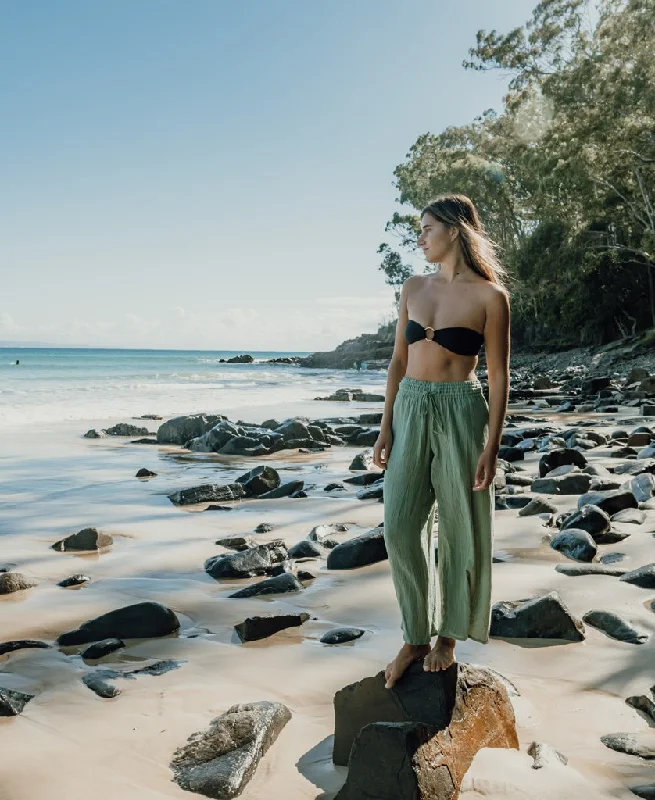 Gia Pant | Moss Comfortable Cargo Pants