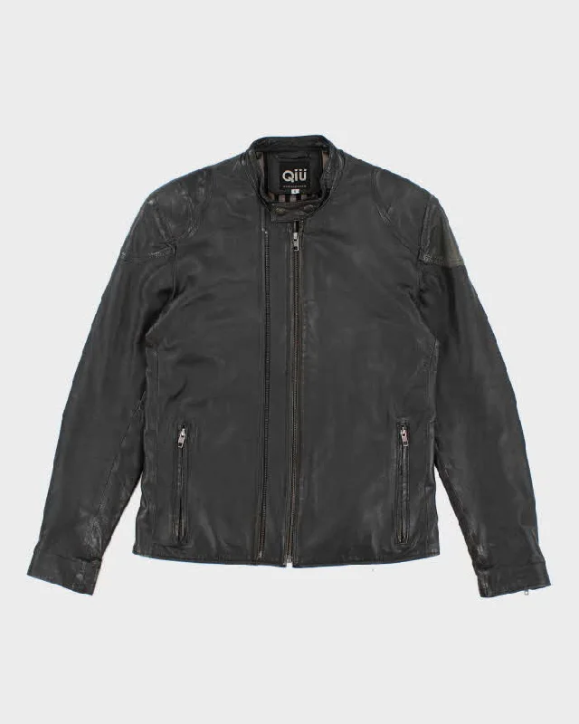 Vintage Woman's Leather Biker Style Jacket - S Appliqued Jacket Beaded Jacket Sequined Jacket Vintage Woman's Leather Biker Style Jacket - S Appliqued Jacket Beaded Jacket Sequined Jacket