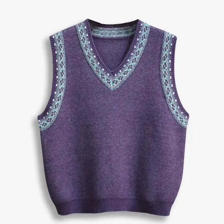 Poppy's V-Neck Sweater Vests Iron Safe Non-Iron Wrinkle Free