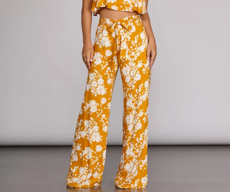 Sunshine So Fine Wide Leg Pants Elegant Trouser Pants