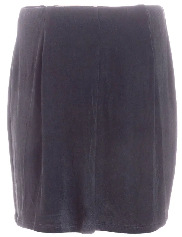 Reworked Brooke Lycra Mini Skirt denim skirt stylish