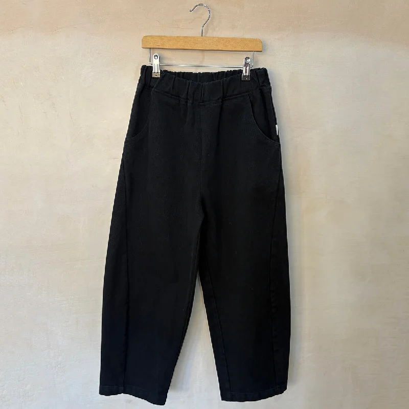 Arc Pants in Black Canvas by Le Bon Shoppe Fashionable Track Pants
