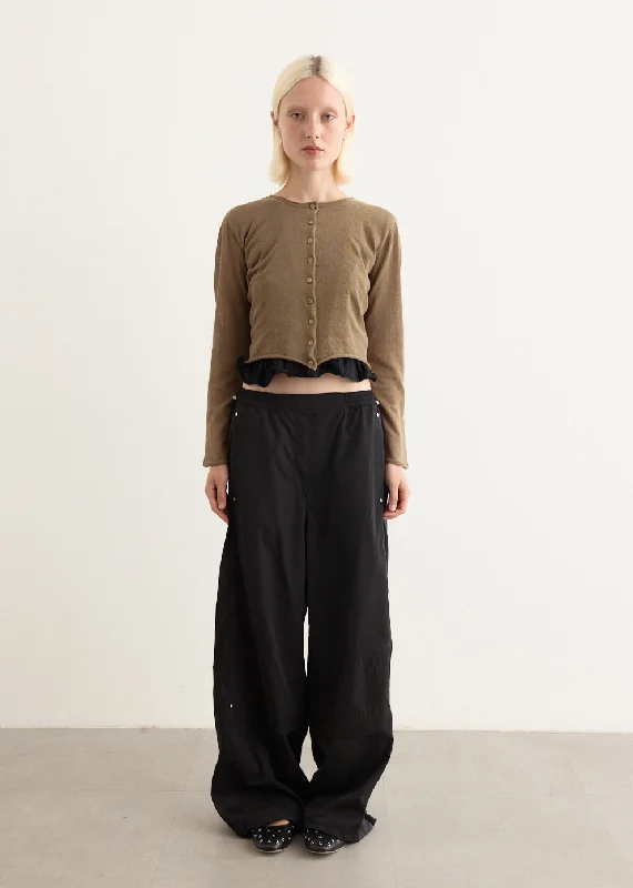 Contrast Banding Pants Modern Skinny Pants