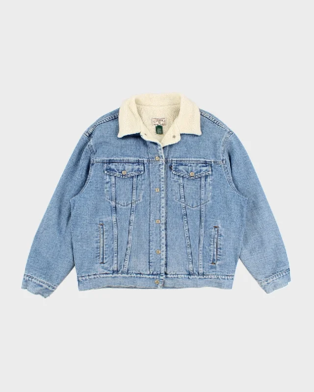 Ralph Lauren Fleece Lined Denim Jacket - M Chenille Fabric Brocade Fabric Lace Fabric Ralph Lauren Fleece Lined Denim Jacket - M Chenille Fabric Brocade Fabric Lace Fabric