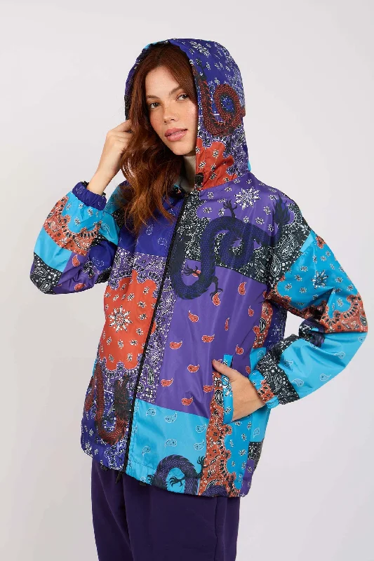 Women Bandana Waterproof Jacket Multicolor Insulated Jacket Fitted Jacket Loose Jacket Women Bandana Waterproof Jacket Multicolor Insulated Jacket Fitted Jacket Loose Jacket
