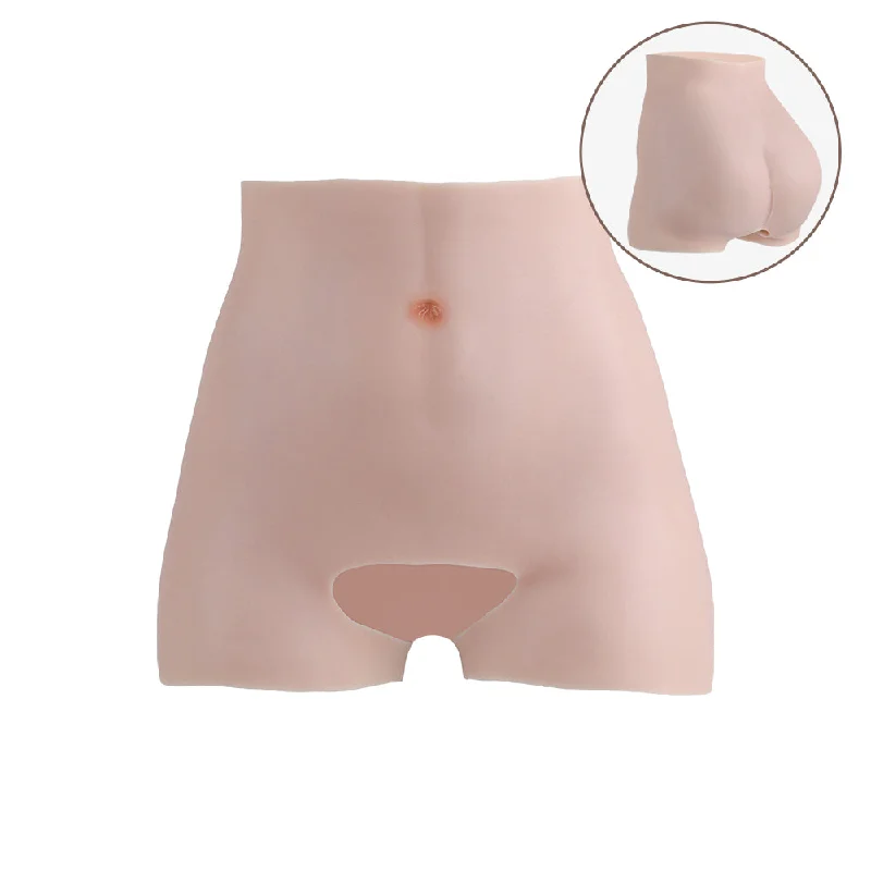 Silicone Open-crotch Pants Hip Enhancer Fashionable Sporty Pants