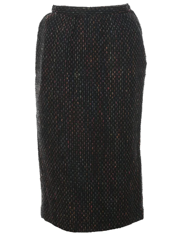 Patterned Maxi Skirt - S chiffon skirt lightweight