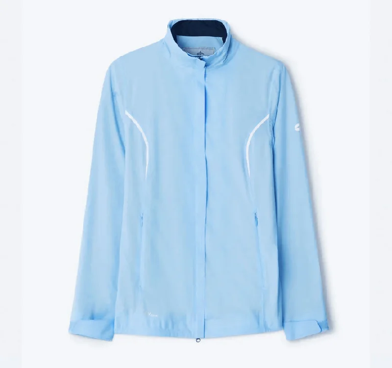 Cross Women's PRO RAIN JACKET - BEL AIR BLUE V-Neck Jacket Boat Neck Jacket Square Neck Jacket Cross Women's PRO RAIN JACKET - BEL AIR BLUE V-Neck Jacket Boat Neck Jacket Square Neck Jacket