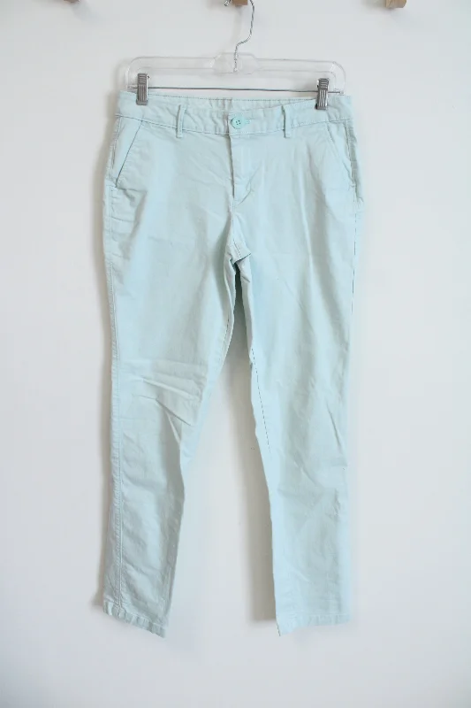 Eddie Bauer Legendwash Stretch Light Blue Chino Pant | 2 Relaxed High-Waist Trousers