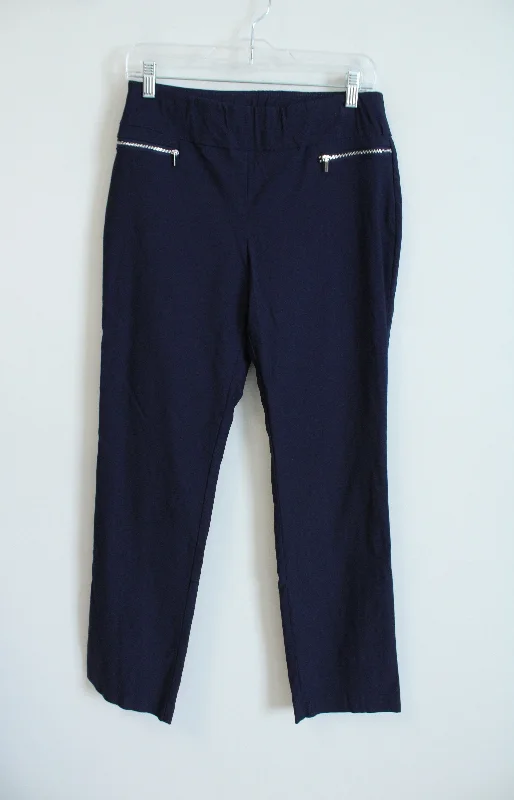 7th Avenue New York & Co. Navy Blue Stretch Pants | S Comfortable Denim Trousers