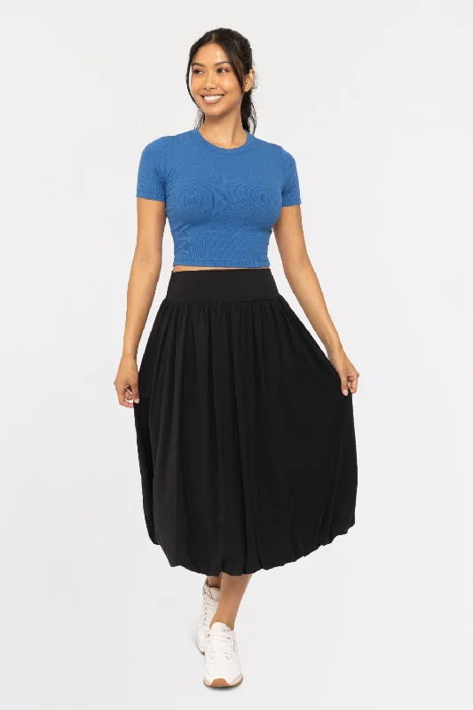 Mono B Midi Bubble Skirt (AS7642) midi skirt versatile