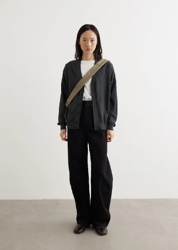 High Waisted Curved Pants Modern Stretch Trousers
