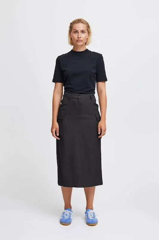 ICHI IHZimmie Skirt ribbed skirt waist