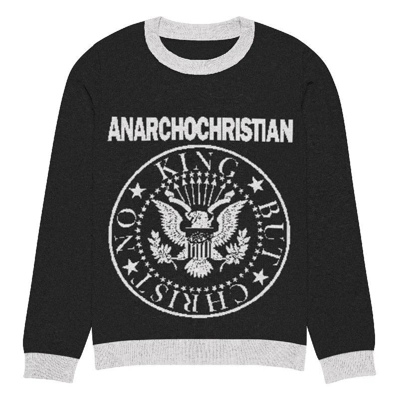 Anarchochristian Seal Knitted sweater Chenille Blend Fleece Blend Nylon Blend