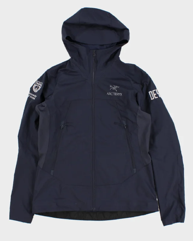 Arc'teryx Navy Hooded Jacket - M Print Jacket Jacquard Jacket Embroidered Jacket