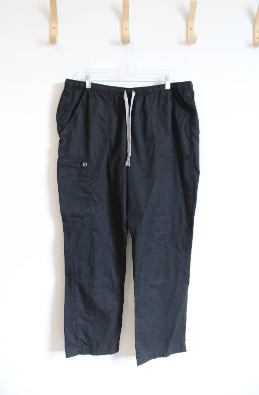Wonder Wink Wonder Work Black Scrub Pants | XL Trendy Palazzo Pants