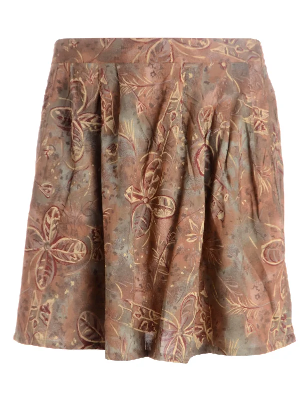 Reworked Amy Short Skirt velvet skirt glossy