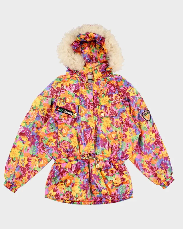 80's Vintage Floral Ski Puffer Jacket - L Rayon Jacket Velvet Jacket Corduroy Jacket 80's Vintage Floral Ski Puffer Jacket - L Rayon Jacket Velvet Jacket Corduroy Jacket