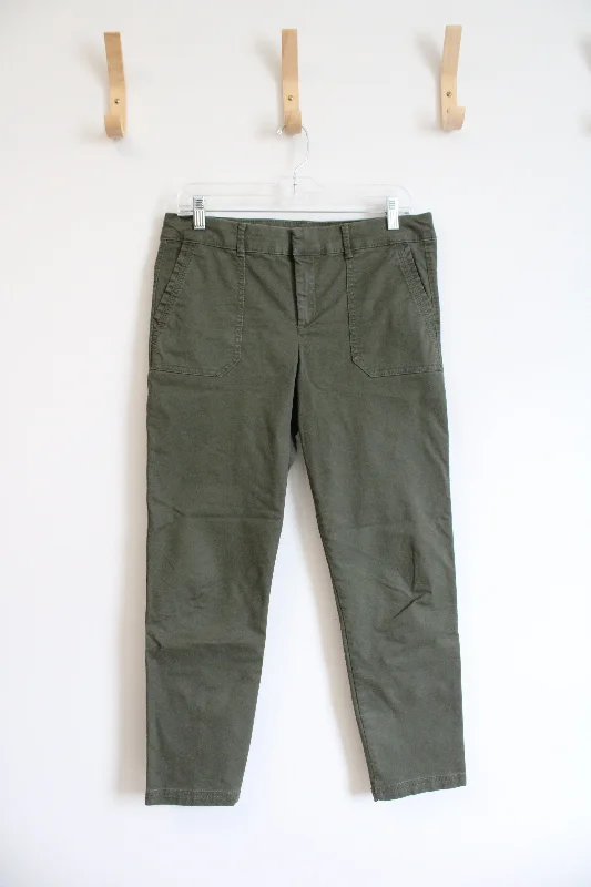 Old Navy Olive Green Pixie Pants | 8 Comfortable Denim Trousers