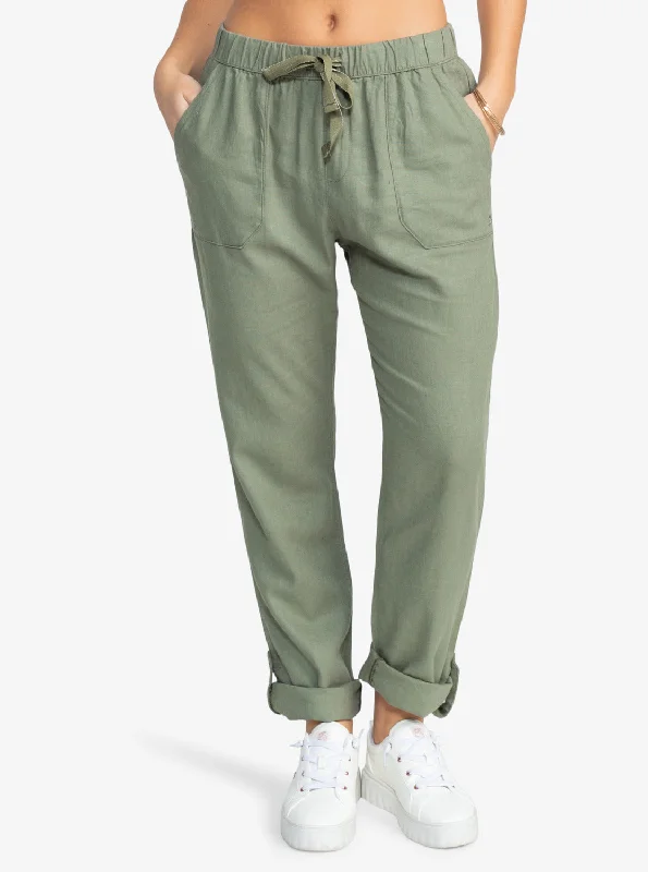 On The Seashore Cargo Pants - Sea Spray Cozy Maternity Pants