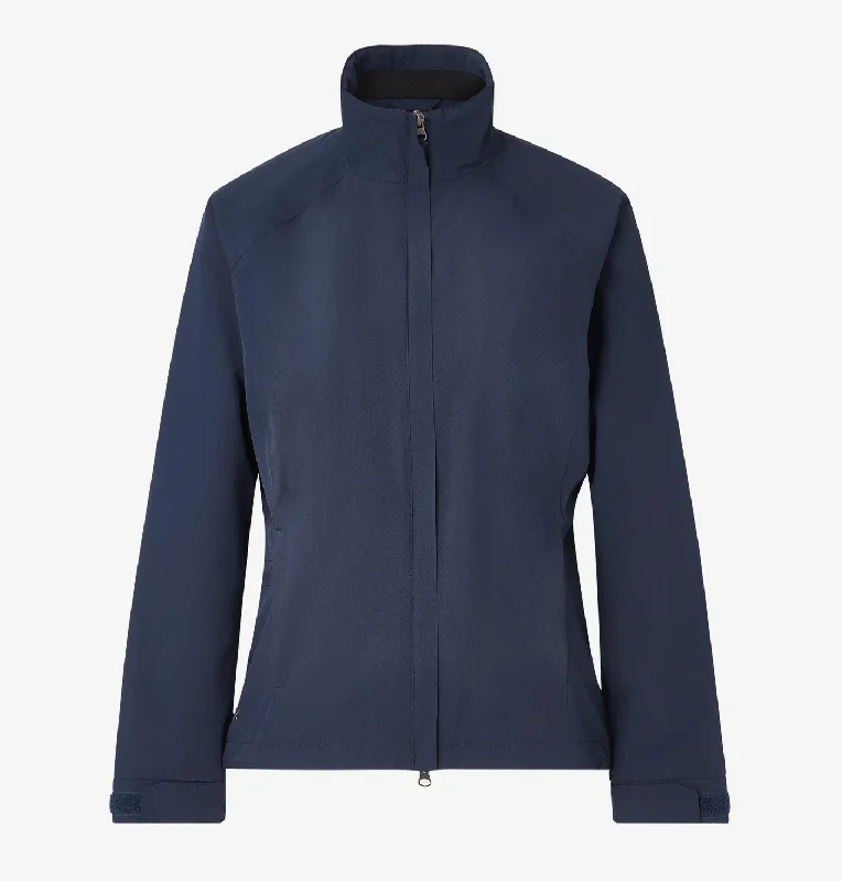 Cross Women's CLOUD RAIN JACKET - NAVY Welt Pockets Slit Pockets Flap Pockets