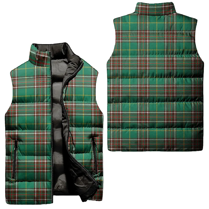 Newfoundland And Labrador Province Canada Tartan Sleeveless Puffer Jacket Satin Fabric Silk Fabric Chiffon Fabric Newfoundland And Labrador Province Canada Tartan Sleeveless Puffer Jacket Satin Fabric Silk Fabric Chiffon Fabric