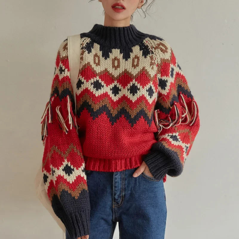 Fair Isle Argyle Chunky Knitted Sweaters Wool Sweater Cotton Sweater Cashmere Sweater