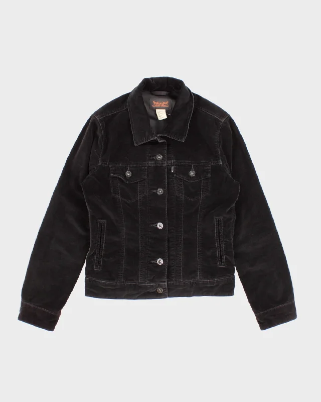 Black Velour Levi's Jacket - S Plaid Jacket Tartan Jacket Houndstooth Jacket