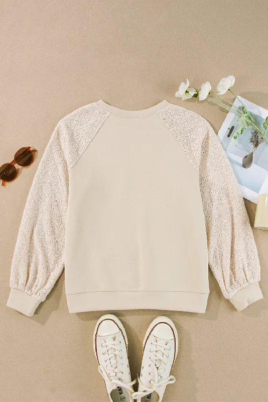 Effortless Style Knitted Sweater Print Jacquard Patchwork