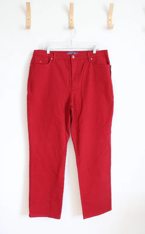 NEW Gloria Vanderbilt Amanda Red Pants | 18 Trendy Work Pants