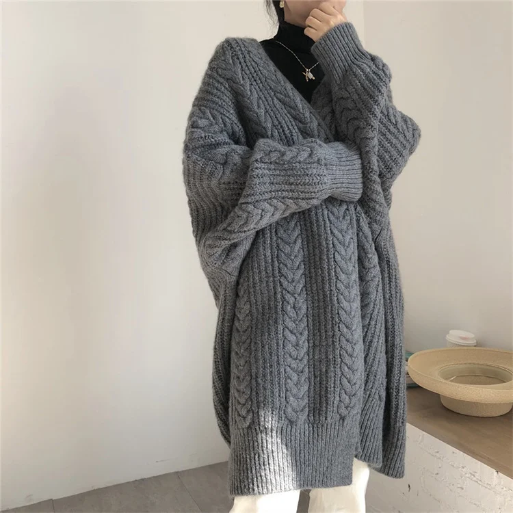 Women Fashion Winter Solid Color Knitted Sweater Coat Fleece Fabric Down Fabric Feather Fabric Women Fashion Winter Solid Color Knitted Sweater Coat Fleece Fabric Down Fabric Feather Fabric