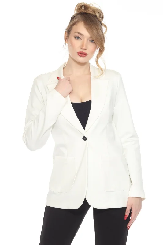 Joseph Ribkoff Vanilla Heavy Knit Fitted Blazer Jacket 243054 Lace Jacket Ribbed Jacket Sequined Jacket