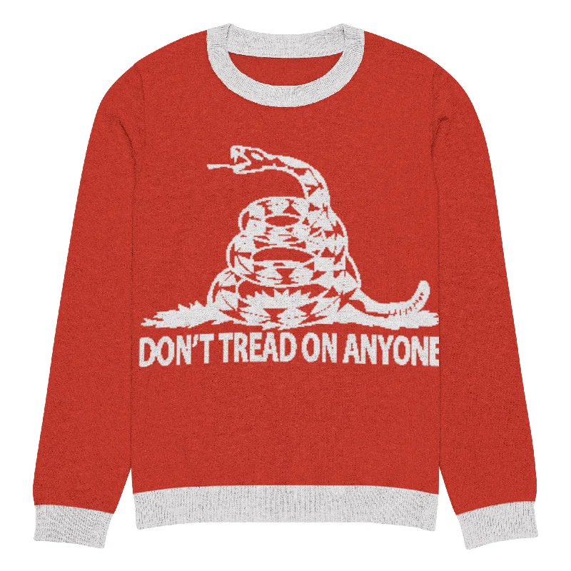 Don't Tread on Anyone Knitted crew neck Ugly Chrismas sweater Mesh Fabric Canvas Fabric Denim Fabric Don't Tread on Anyone Knitted crew neck Ugly Chrismas sweater Mesh Fabric Canvas Fabric Denim Fabric