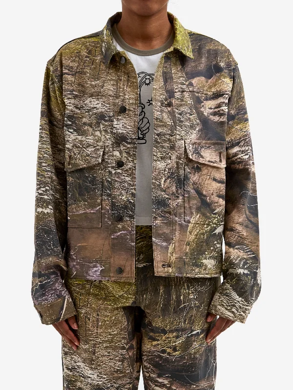 Heresy Dunino Jacket - Print Zip Front Button Front Snap Front