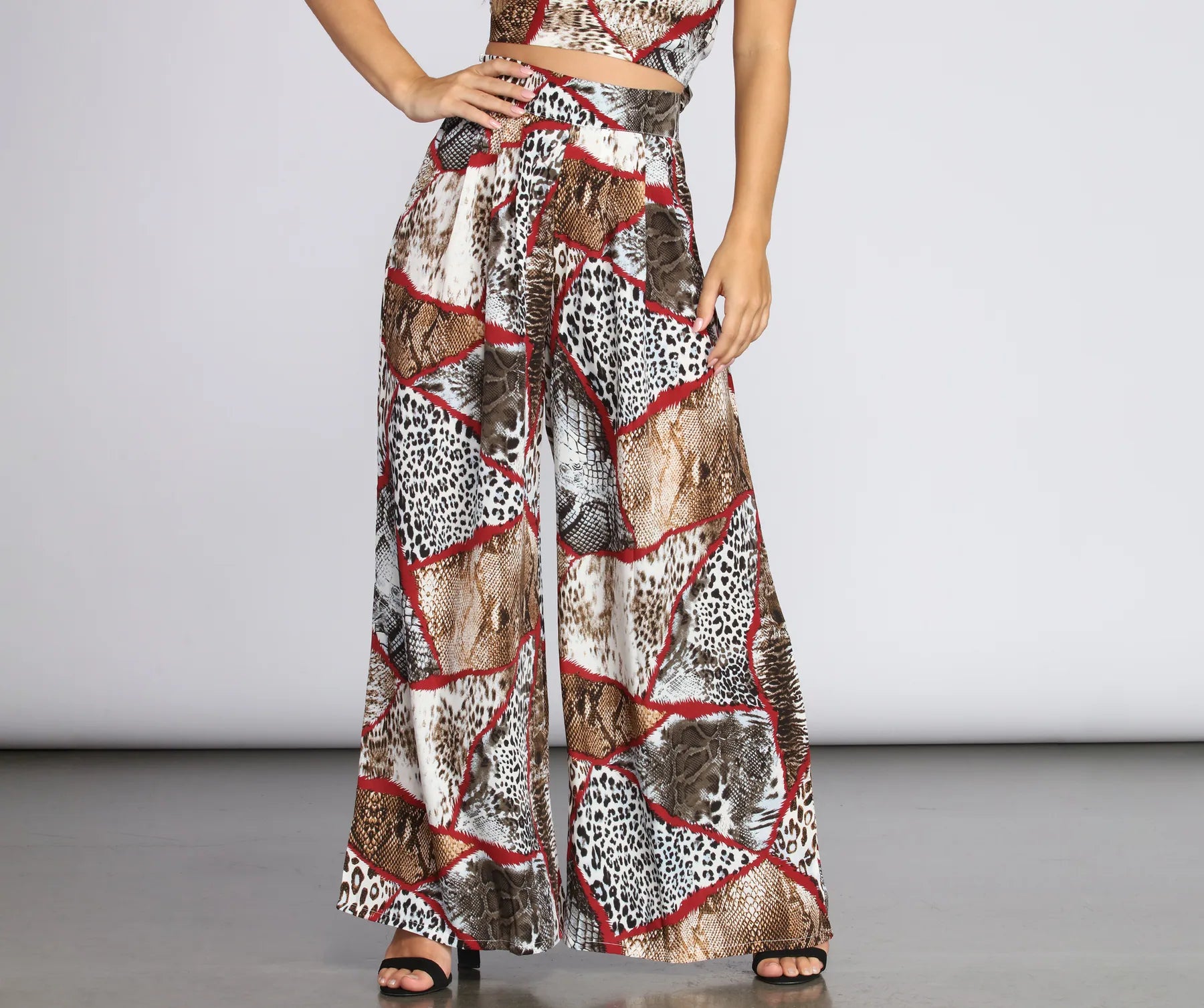 Animal Desire High-Waist Pants Formal Dress Pants