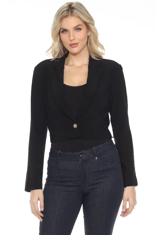 Joseph Ribkoff Black Long Sleeve Cropped Blazer Jacket 244053 Wool Jacket Cashmere Jacket Tweed Jacket Joseph Ribkoff Black Long Sleeve Cropped Blazer Jacket 244053 Wool Jacket Cashmere Jacket Tweed Jacket