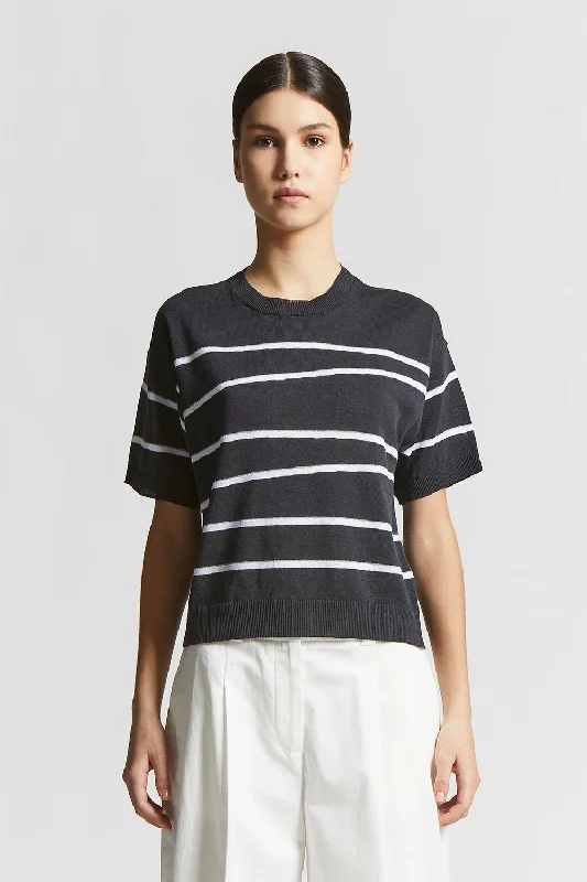 Linen and cotton crepe sweater Stylish Fashionable Trendy
