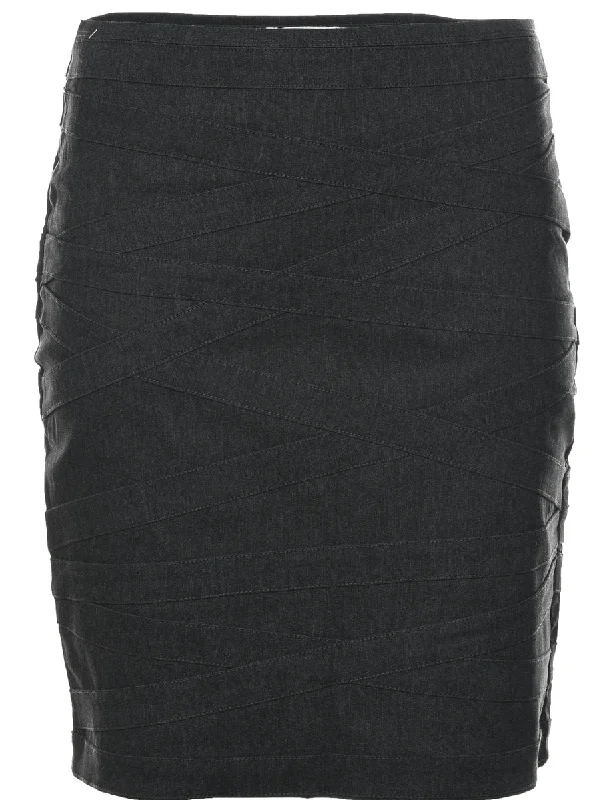 Pencil Shape Midi Skirt - XS high waist skirt