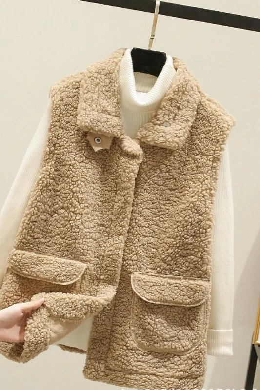 ALL MATCH WAISTCOAT PLUSH WARM VEST JACKET Print Jacket Jacquard Jacket Patchwork Jacket ALL MATCH WAISTCOAT PLUSH WARM VEST JACKET Print Jacket Jacquard Jacket Patchwork Jacket