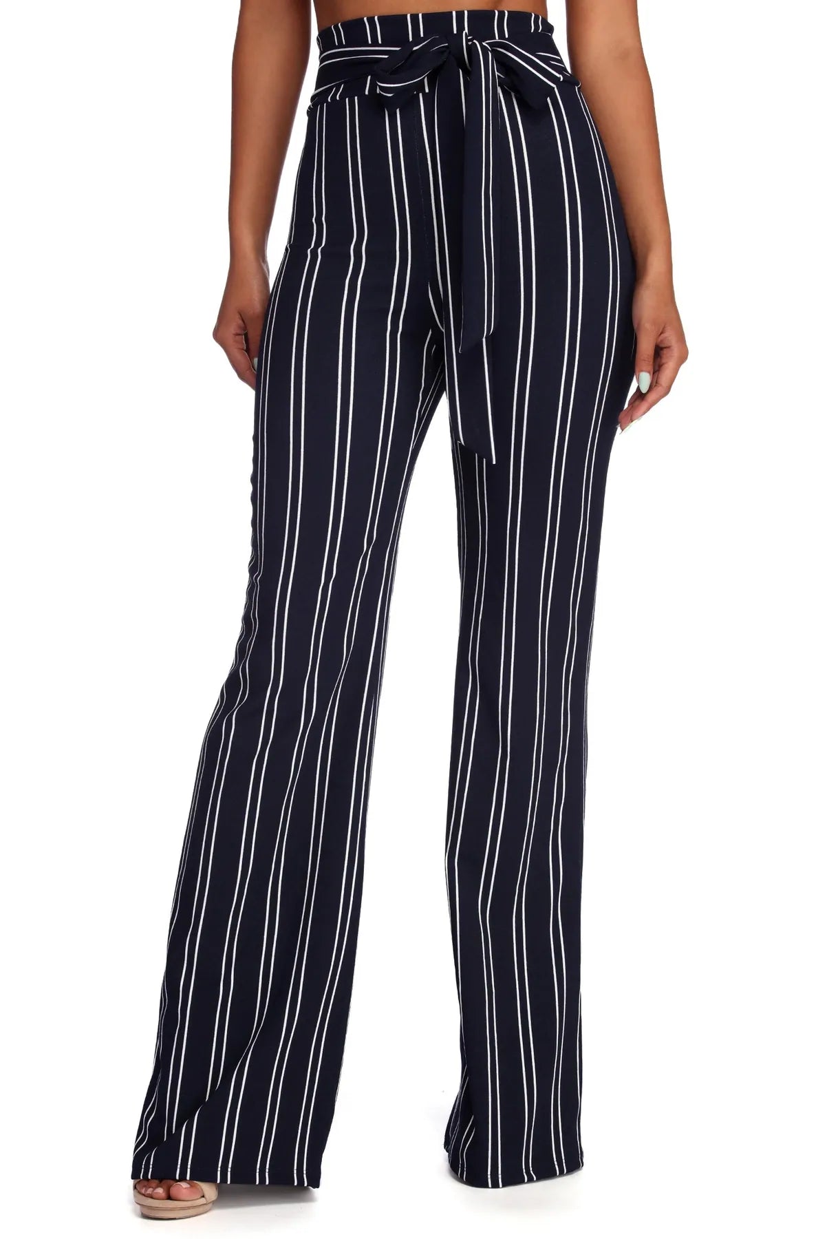 Social Ladder Striped Pants Cozy Maternity Pants